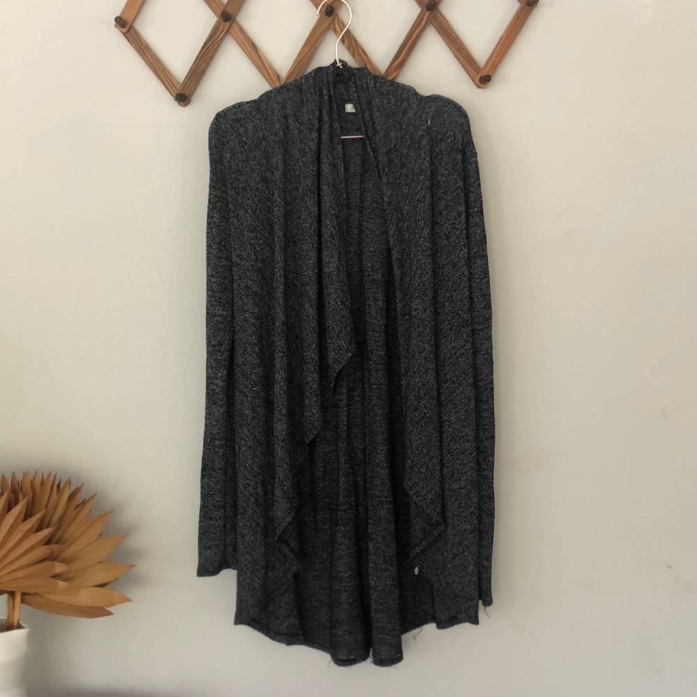 Gray cardigan